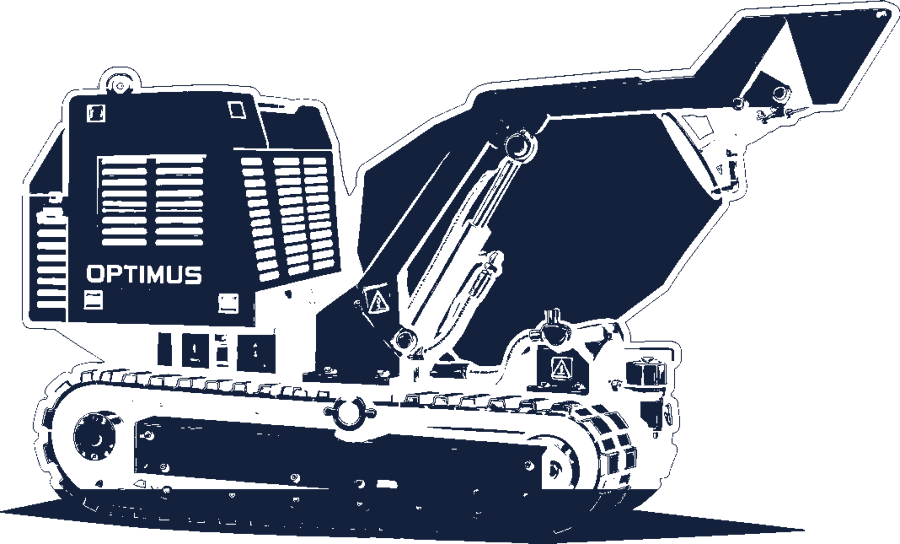 Concrete mixer silhouette
