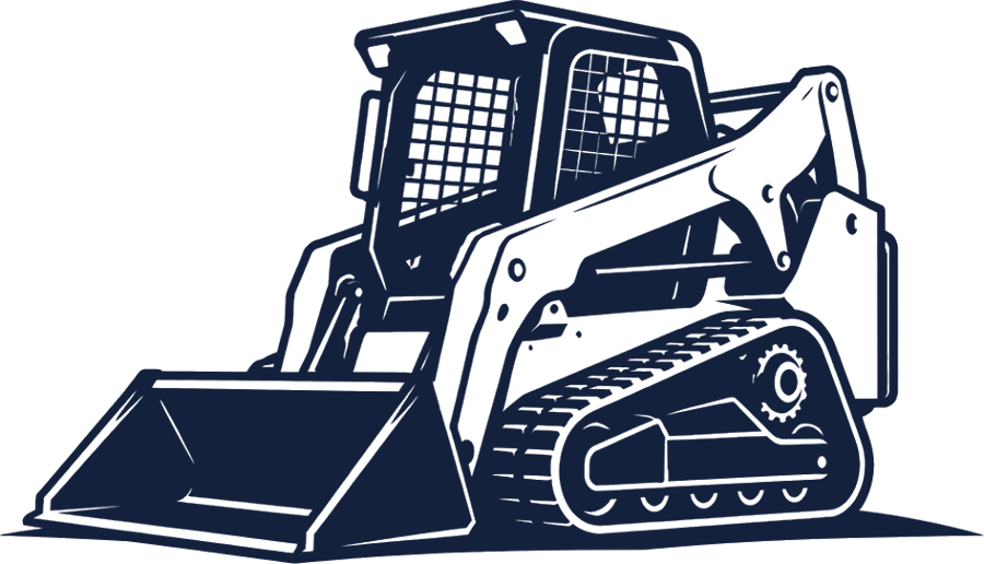 Mini track loader silhouette